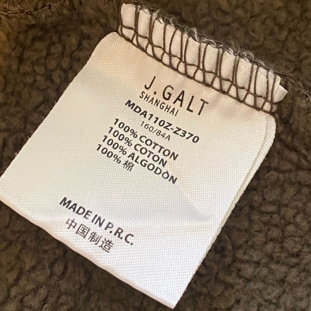 NWT Brandy Melville John Galt Hoodie Sweatshirt Jacket - Picture 5 of 7